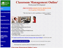 Tablet Screenshot of classroommanagementonline.com